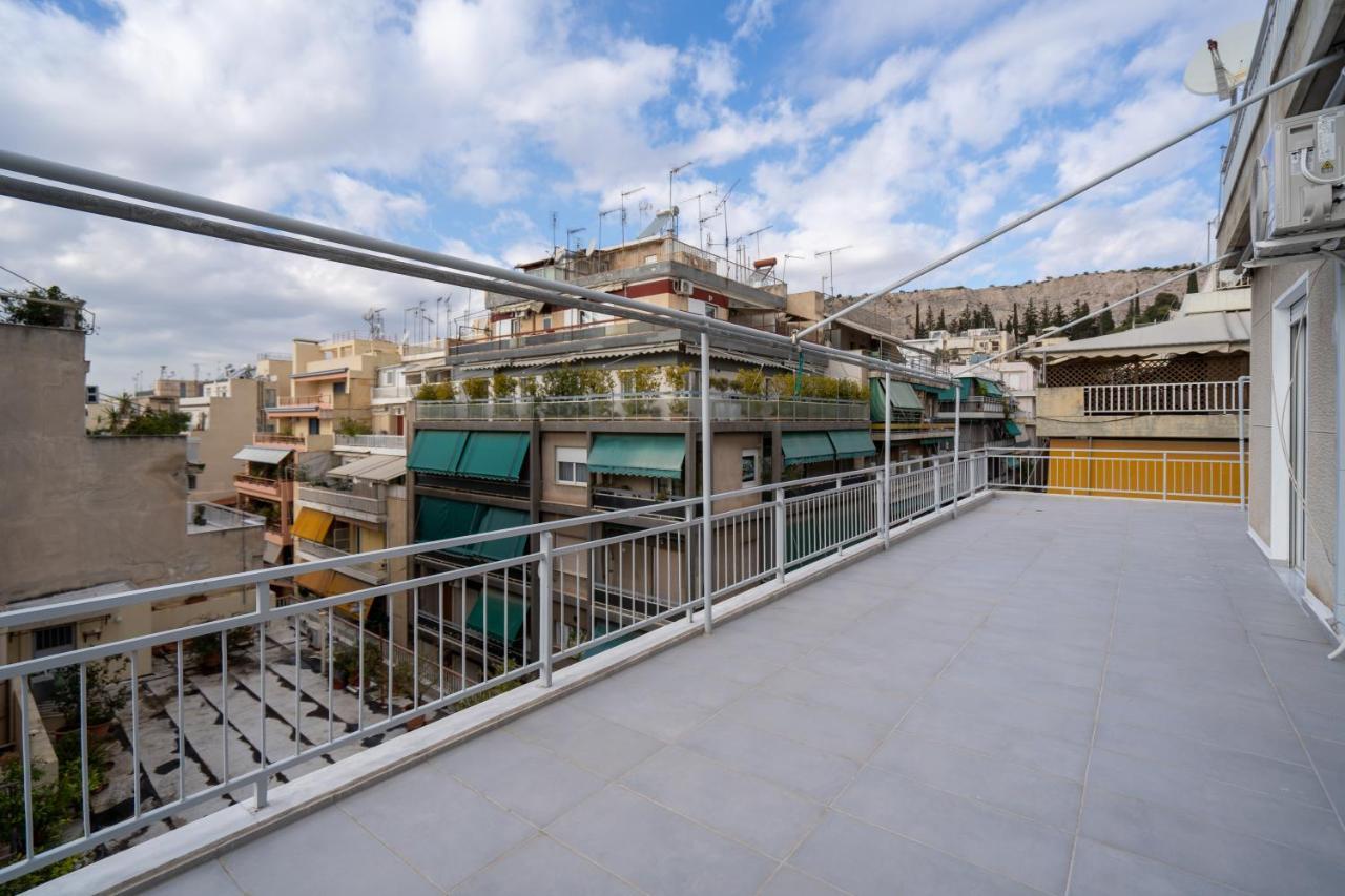 Athens Hideout Apt, Big Rooftop With City View 아파트 외부 사진