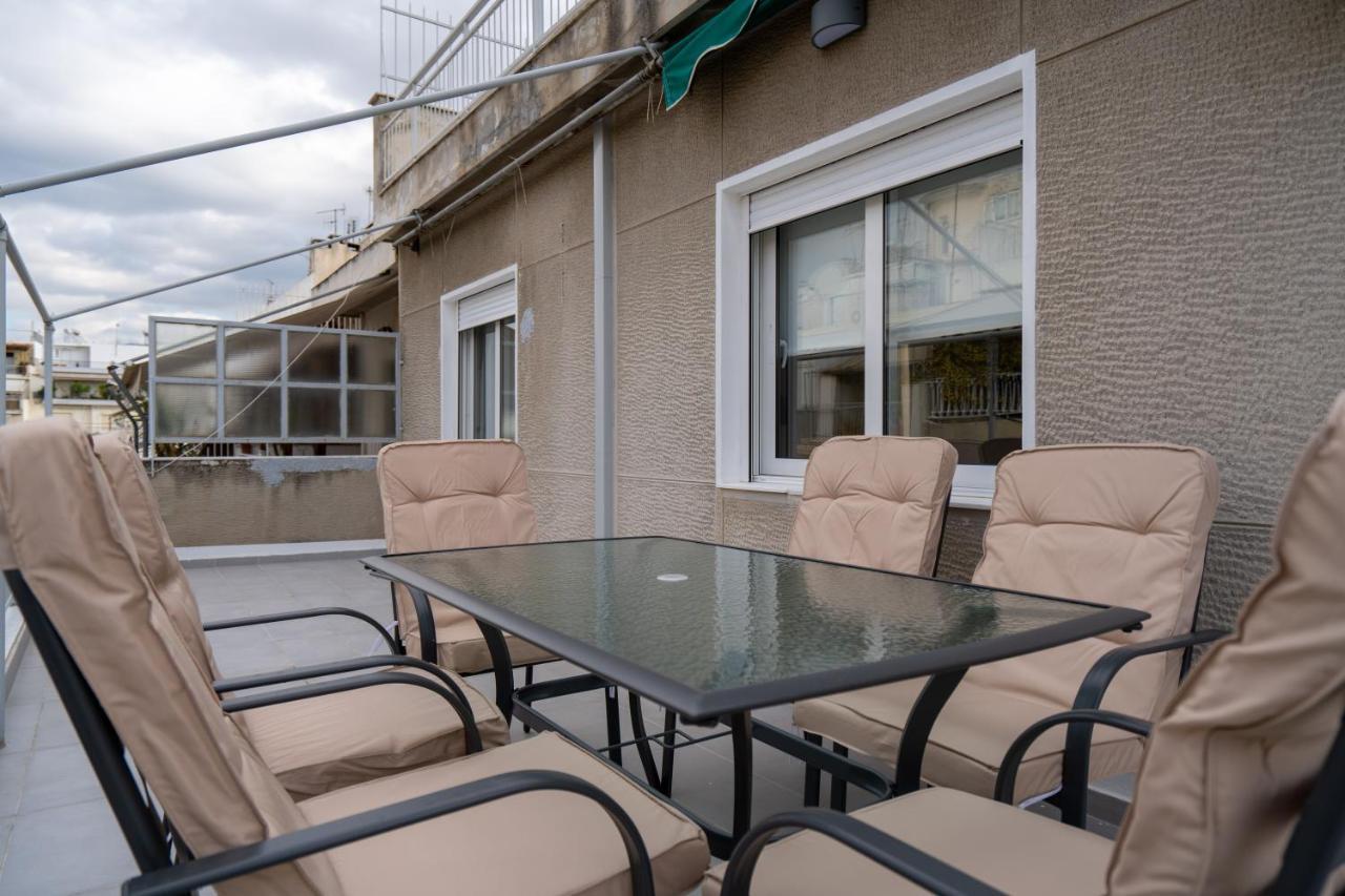 Athens Hideout Apt, Big Rooftop With City View 아파트 외부 사진