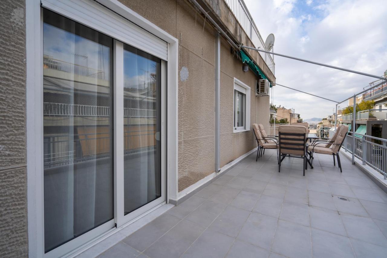Athens Hideout Apt, Big Rooftop With City View 아파트 외부 사진