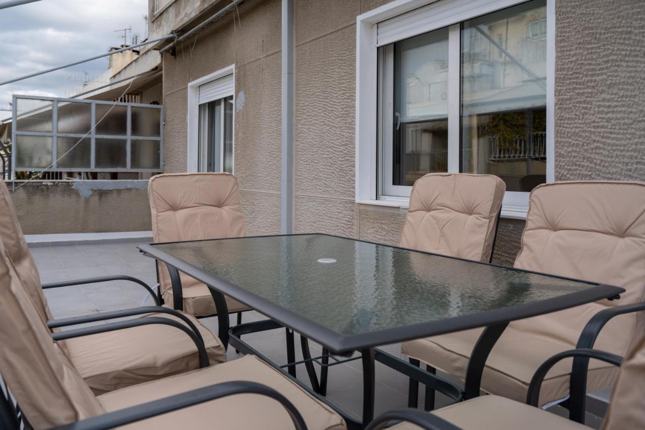 Athens Hideout Apt, Big Rooftop With City View 아파트 외부 사진