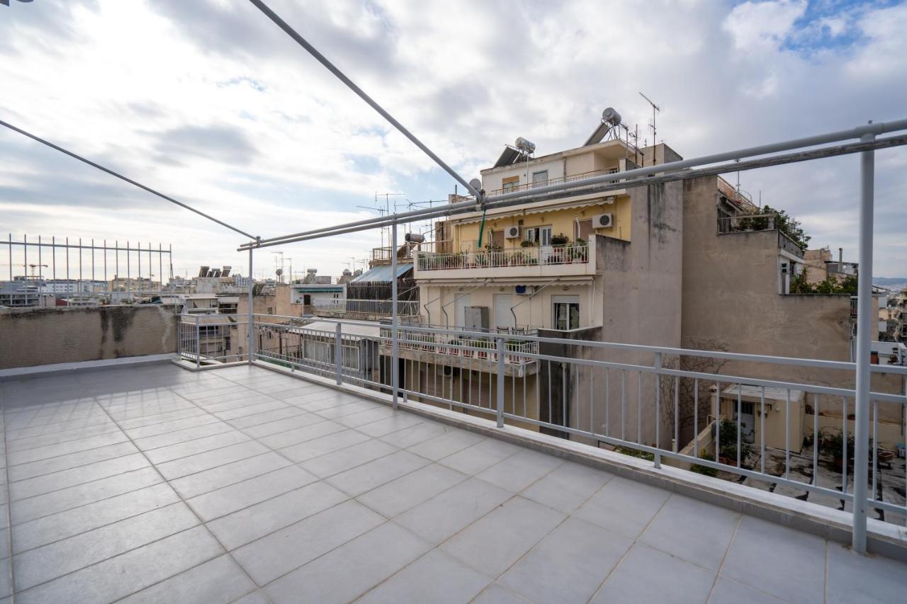 Athens Hideout Apt, Big Rooftop With City View 아파트 외부 사진